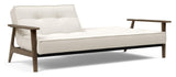 Splitback Frej Sovesofa, Røget eg, Offwhite Bouclé - Unoliving.com