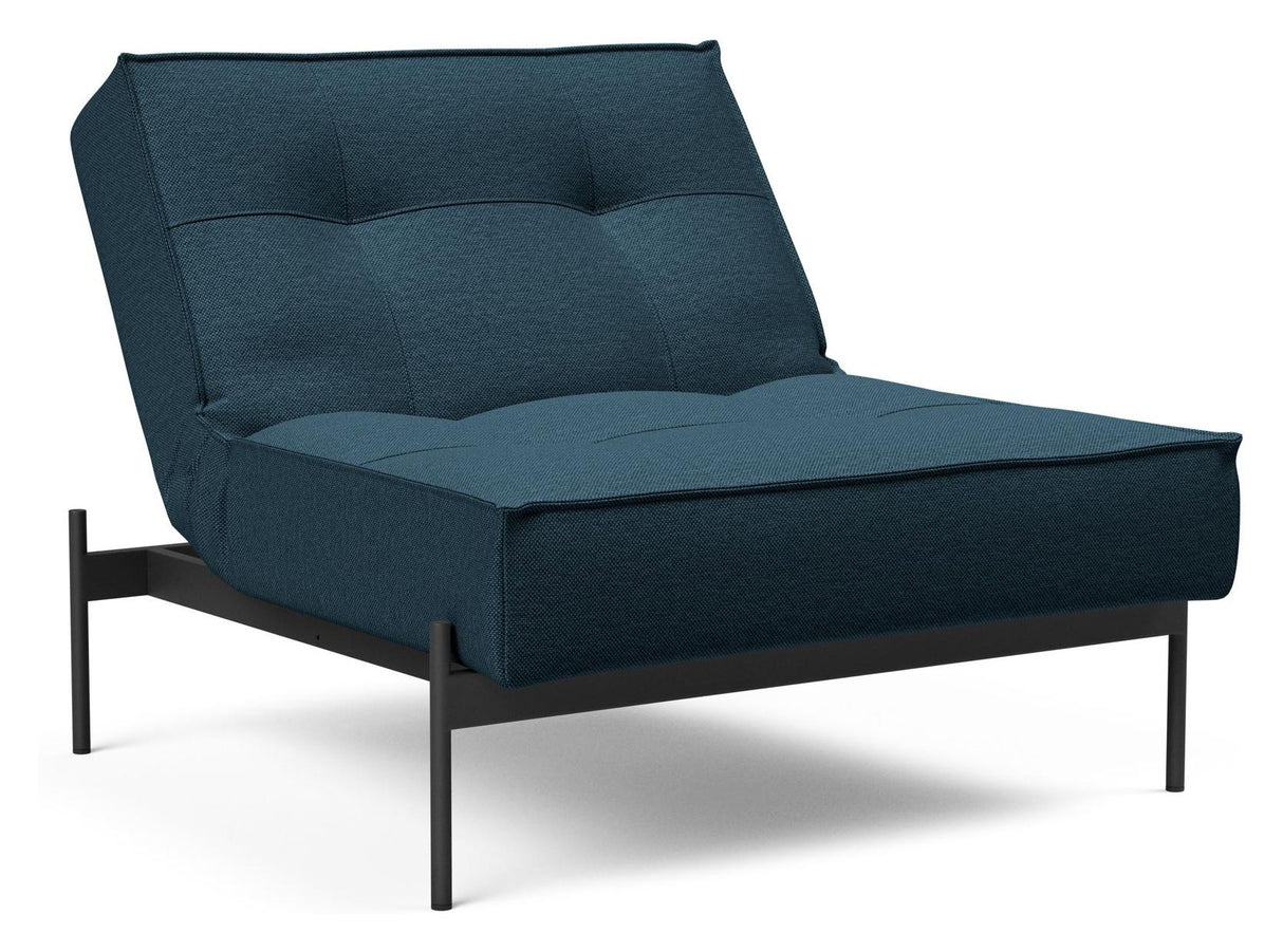 Splitback Lauge Loungestol, Argus/Navy Blue - Unoliving.com