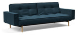 Splitback Stem Sovesofa m. armlæn, Argus/Navy Blue - Unoliving.com