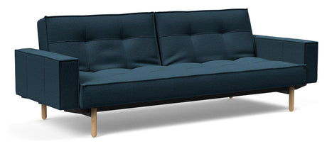 Splitback Stem Sovesofa m. armlæn, Argus/Navy Blue - Unoliving.com