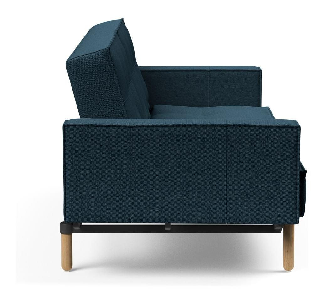 Splitback Stem Sovesofa m. armlæn, Argus/Navy Blue - Unoliving.com