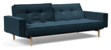 Splitback Stem Sovesofa m. armlæn, Argus/Navy Blue - Unoliving.com