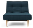 Splitback Styletto Loungestol, Lys træ, Argus/Navy Blue - Unoliving.com