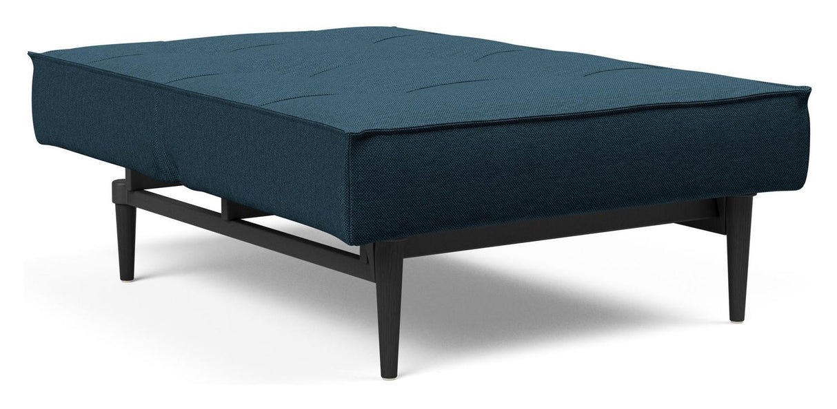 Splitback Styletto Loungestol, Sort, Argus/Navy Blue - Unoliving.com