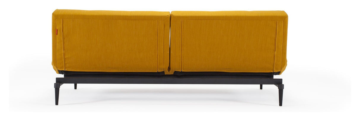 Splitback Styletto Sovesofa, Curry/sort - Unoliving.com