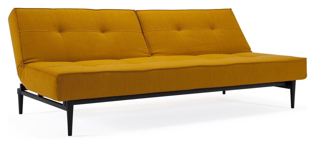 Splitback Styletto Sovesofa, Curry/sort - Unoliving.com