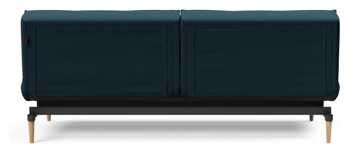 Splitback Styletto Sovesofa, Lys træ, Argus/Navy Blue - Unoliving.com