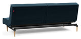 Splitback Styletto Sovesofa, Lys træ, Argus/Navy Blue - Unoliving.com