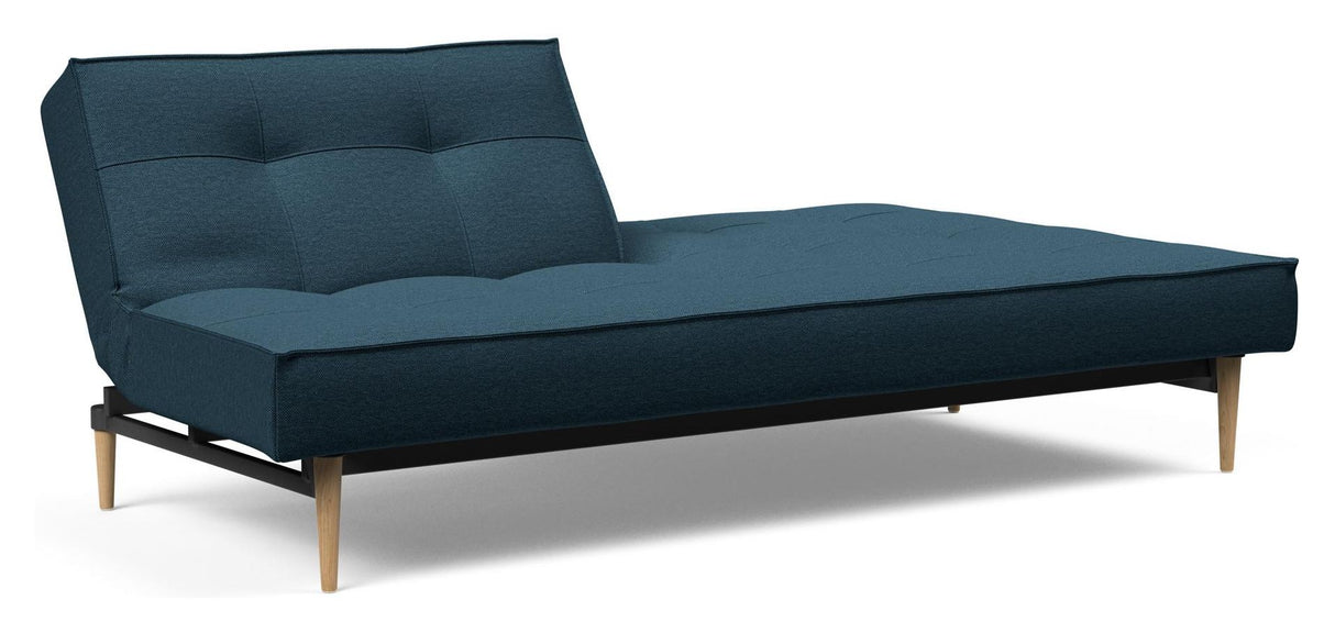 Splitback Styletto Sovesofa, Lys træ, Argus/Navy Blue - Unoliving.com