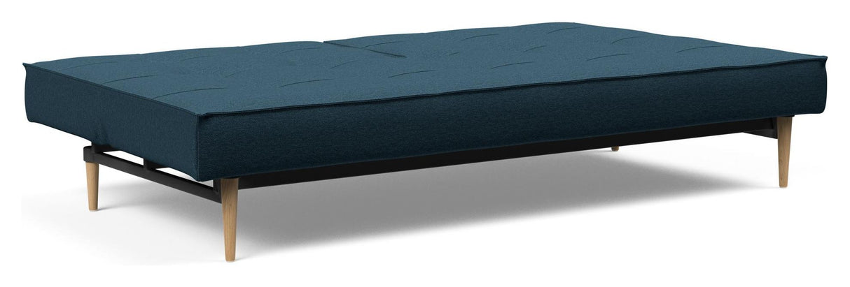 Splitback Styletto Sovesofa, Lys træ, Argus/Navy Blue - Unoliving.com