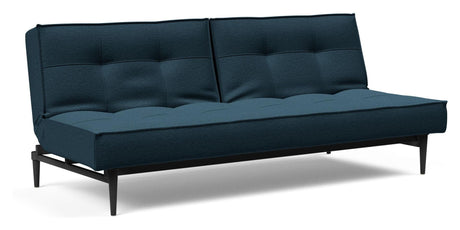 Splitback Styletto Sovesofa, Sort, Argus/Navy Blue - Unoliving.com