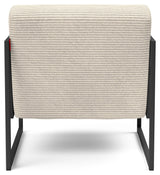 Vikko Loungestol m. armelæn, Beige Bouclé - Unoliving.com