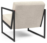 Vikko Loungestol m. armelæn, Beige Bouclé - Unoliving.com