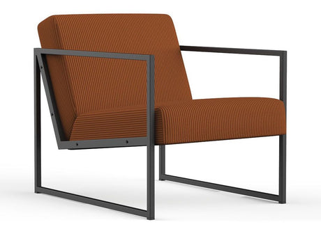 Vikko Loungestol m. armelæn, Corduroy/Burnt Orange - Unoliving.com