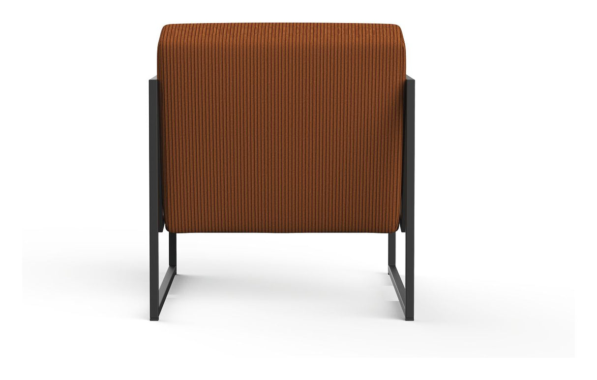 Vikko Loungestol m. armelæn, Corduroy/Burnt Orange - Unoliving.com