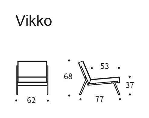 Vikko Loungestol m. sorte ben, Mixed Dance/Light Blue - Unoliving.com