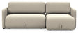 Vogan Sovesofa m. chaiselong, Bouclé/Beige - Unoliving.com