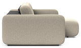 Vogan Sovesofa m. chaiselong, Bouclé/Beige - Unoliving.com