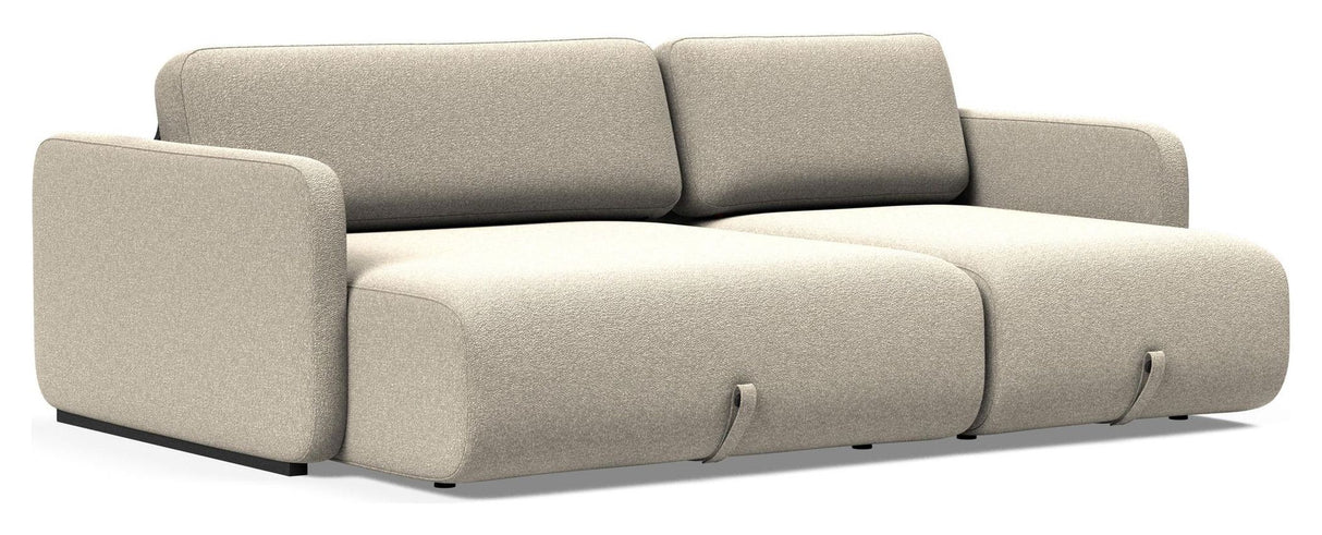 Vogan Sovesofa m. chaiselong, Bouclé/Beige - Unoliving.com