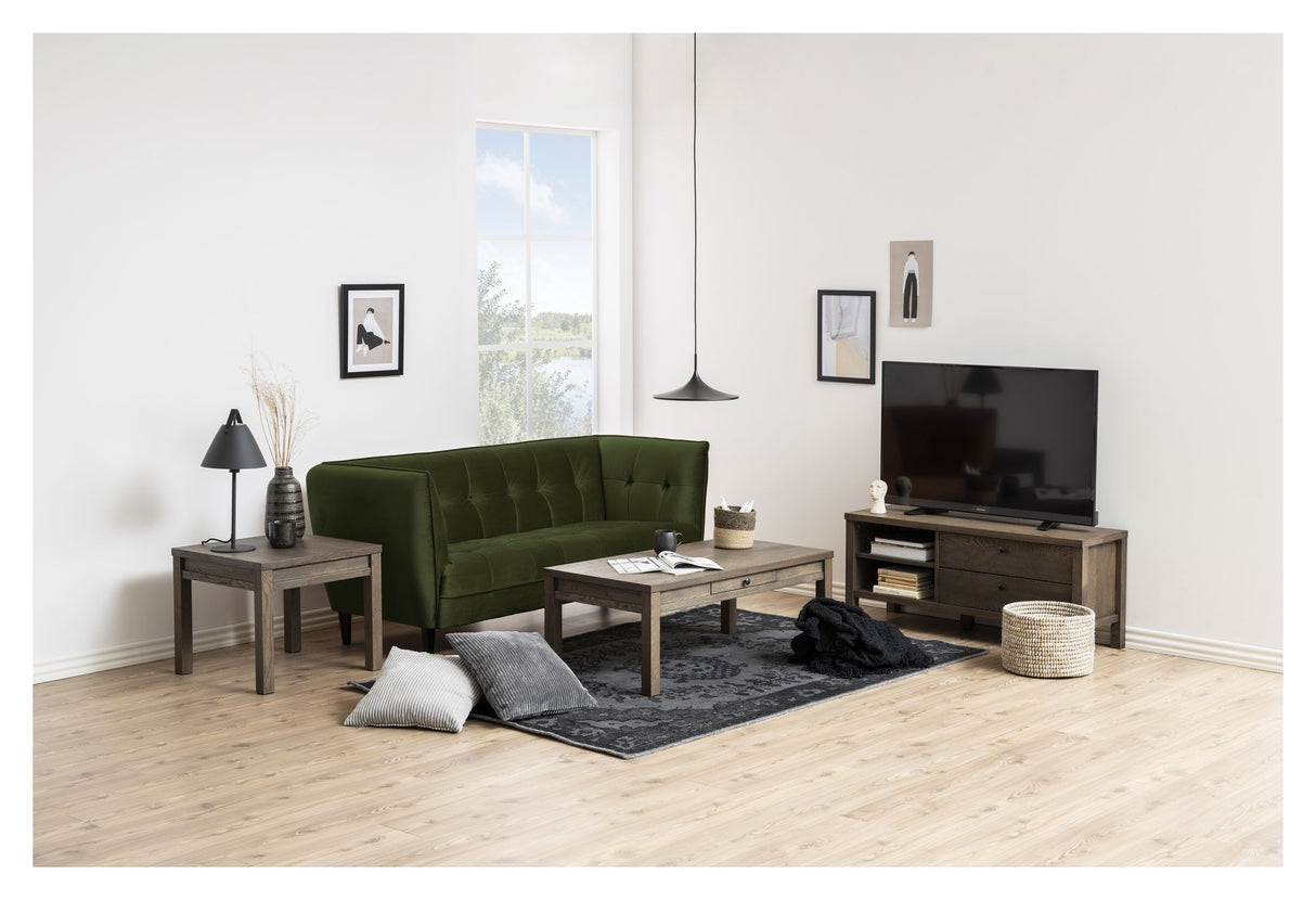 Jonna 2,5-pers. Sofa, Skovgrøn Velour - Unoliving.com