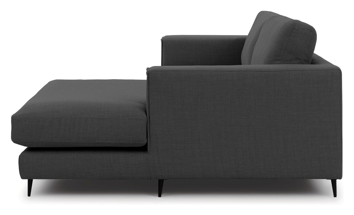 Bernadotte Sofa m. bred chaiselong XL højre, Antracit