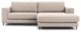 Bernadotte Sofa m. bred chaiselong XL højre, Beige