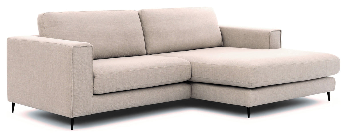 Bernadotte Sofa m. bred chaiselong XL højre, Beige