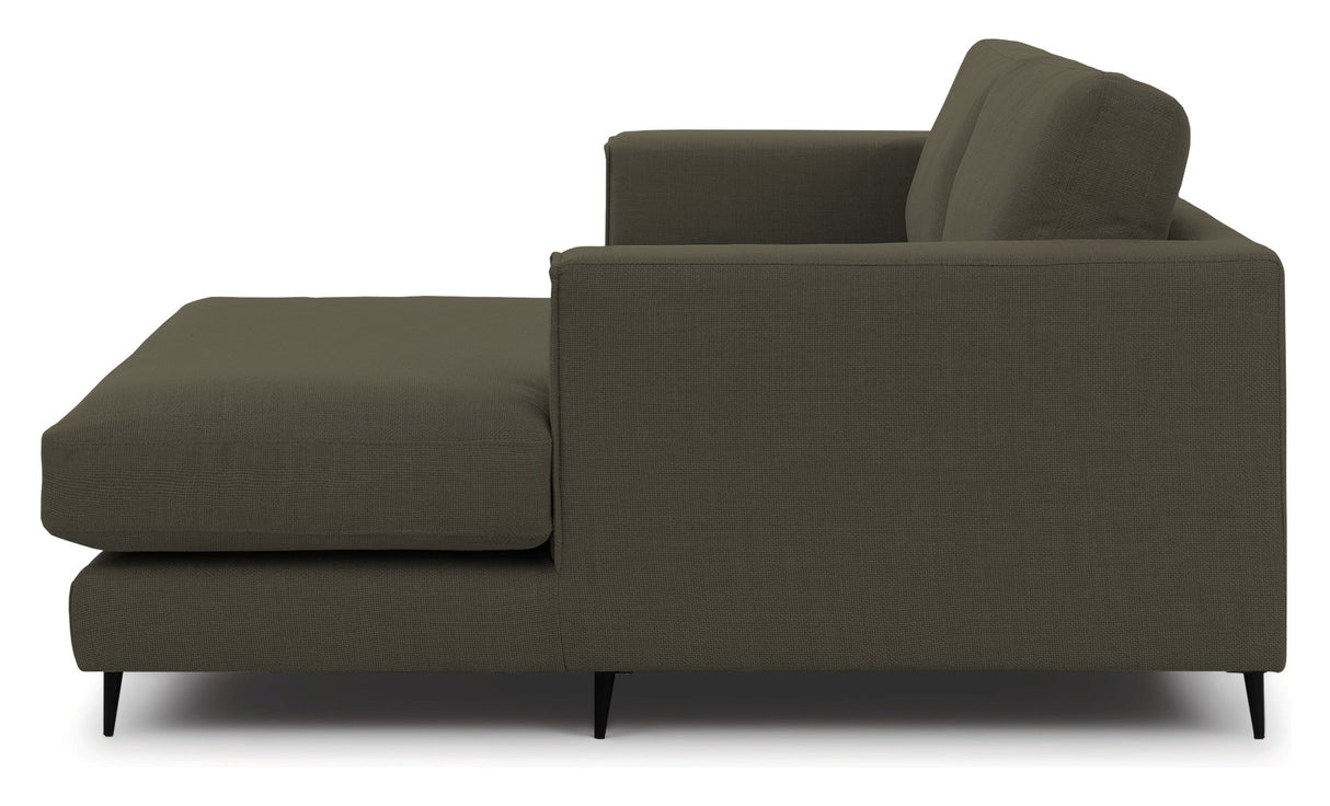 Bernadotte Sofa m. bred chaiselong XL højre, Grøn