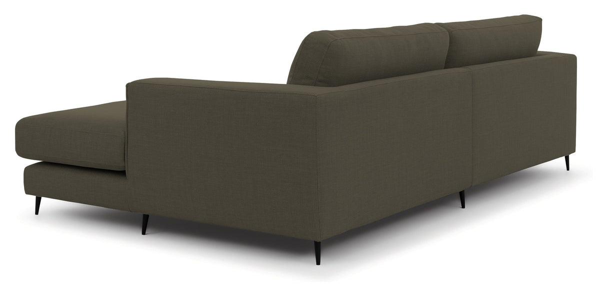 Bernadotte Sofa m. bred chaiselong XL højre, Grøn