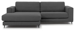 Bernadotte Sofa m. bred chaiselong XL venstre, Antracit