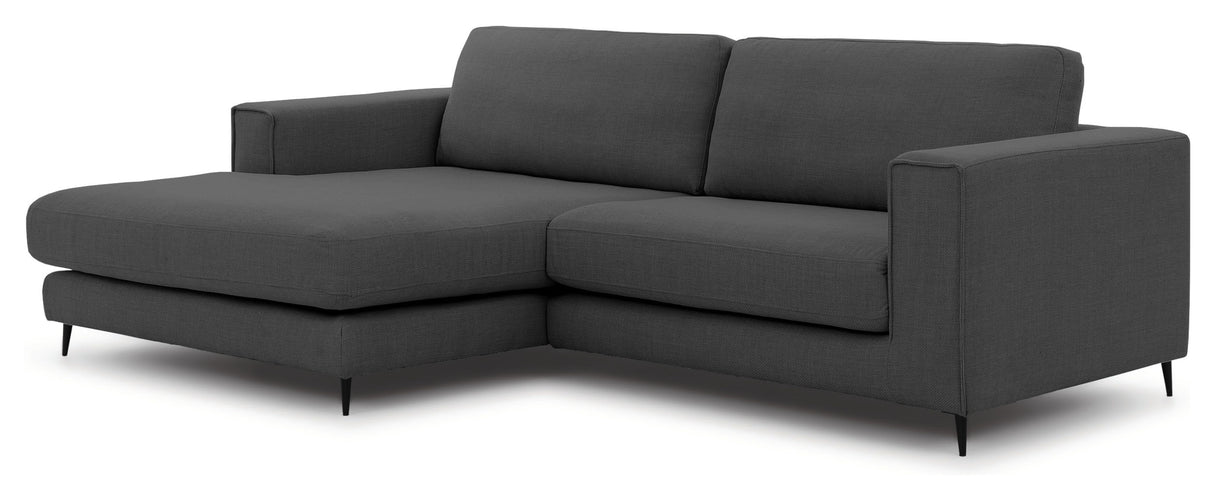 Bernadotte Sofa m. bred chaiselong XL venstre, Antracit