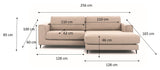 Bernadotte Sofa m. bred chaiselong XL venstre, Antracit