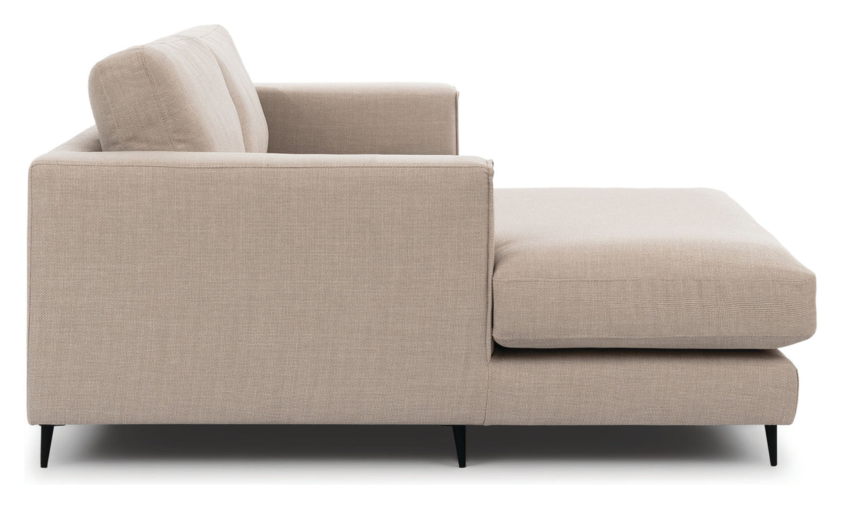 Bernadotte Sofa m. bred chaiselong XL venstre, Beige