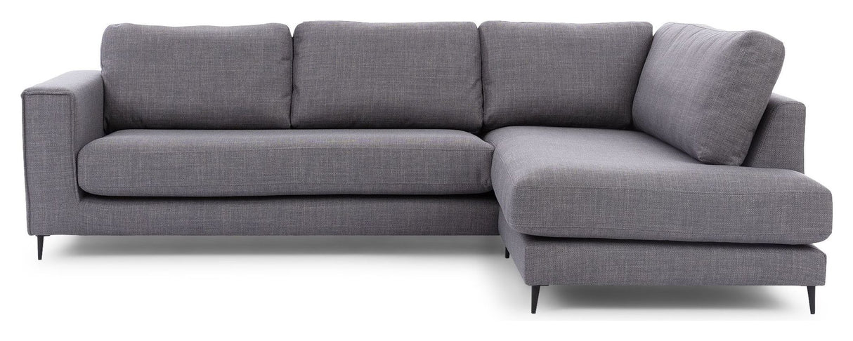 Bernadotte Sofa m. chaiselong 3-pers. open højre, Antracit