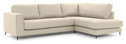 Bernadotte Sofa m. chaiselong 3-pers. open højre, Beige