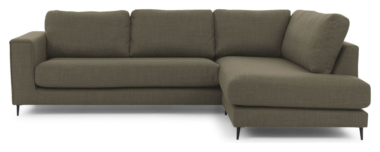 Bernadotte Sofa m. chaiselong 3-pers. open højre, Grøn