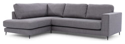 Bernadotte Sofa m. chaiselong 3-pers. open venstre, Antracit