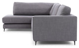 Bernadotte Sofa m. chaiselong 3-pers. open venstre, Antracit