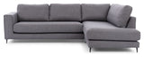 Bernadotte Sofa m. chaiselong 3,5-pers. open højre, Antracit