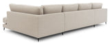 Bernadotte U-sofa, open end højre, Beige