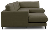 Bernadotte U-sofa, open end højre, Grøn