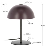 Aleyla Bordlampe Maroon - Unoliving.com