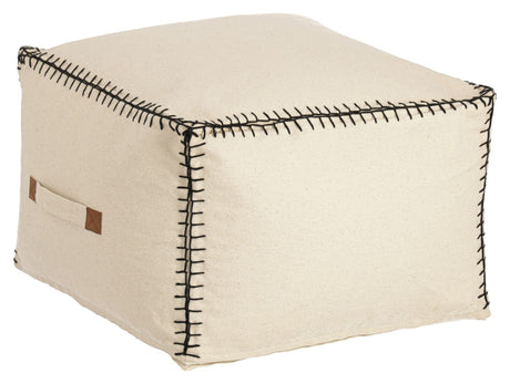 Kave Home Anahi Puf Beige, 45x30 - Unoliving.com