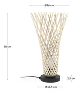 Citalli Bordlampe, Bambus - Unoliving.com