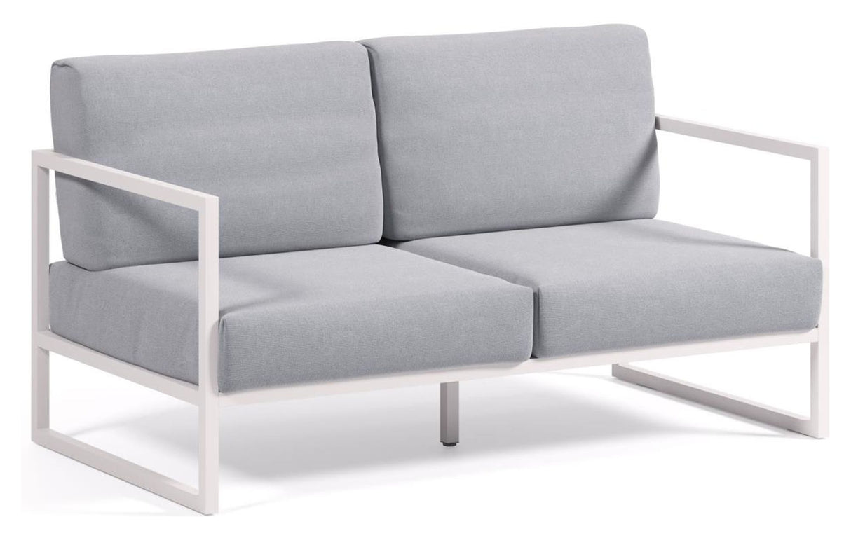 Comova 2-pers. Loungesofa 152 cm - Blå/Hvid aluminium