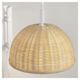 Damila Væglampe, Hvid metal/Rattan - Unoliving.com