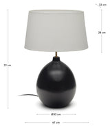 Foixa Bordlampe, Sort - Unoliving.com