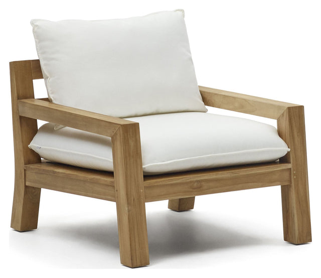 Forcanera Lænestol, Hvid teak - Unoliving.com