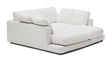 Gala 3-pers. sofa m. dobbelt chaiselong, Hvid Chenillestof - Unoliving.com