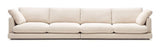 Gala 6-pers. sofa, Beige Chenillestof - Unoliving.com